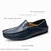 Imagen de Unitysow Mocasines Hombres Zapatos de Vestir Casuales Holgazanes Slip On Verano Plano Cuero Zapatos de Conducción Zapatillas Azul 40EU