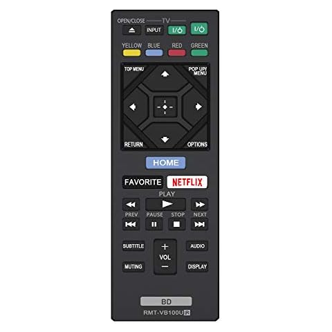 New RMT-VB100U RMT-VB201U Blu-Ray Player Remote Compatible with Sony Player BDP-BX350 BDP-BX550 BDP-BX650 BDP-S1500 BDP-S2500 BDP-S2900 BDP-S3500 BDP-S4500 BDP-S5500 BDP-S6500 BDP-BX370 BDP-S3700 Cover