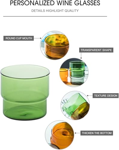 Set de 4 vasos apilables estilo vintage miniatura 3