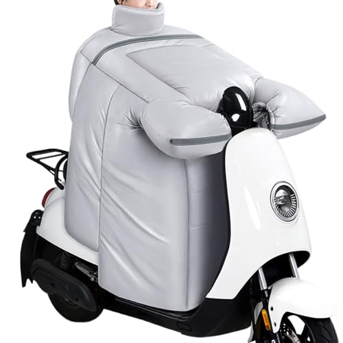 バイク用 レッグ エプロン カバー | 防水 厚手 キルティング - プラッシュ 裏地 オートバイ 用 防寒 レッグ カバー グローブ 付き | 女性 用 アウトドア 膝 胸 保護