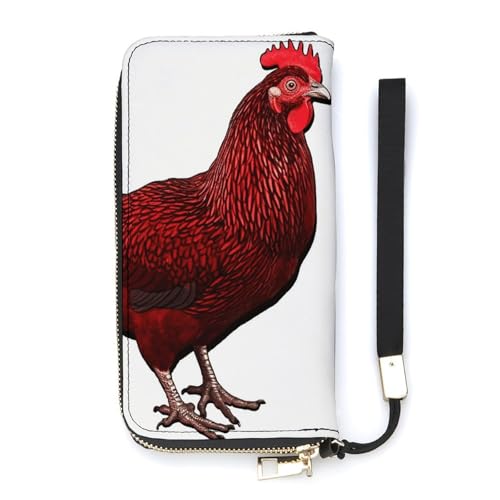 Portefeuille minimaliste blanc Red Chicken pour ranger vos cartes sans épaisseur