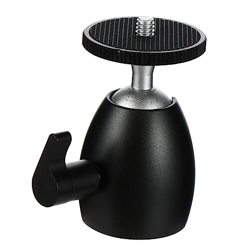 LALAFINA 2pcs Aluminum Mini Tripod Ball Head 1/4 Screw Lighting Tripod Ball Head Easy Rotatable Universal Camera Accessory Mount