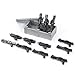 BrickTactical Clone Trooper Blaster Pack DC-15 Rifles, Seperatist Droid Blasters, DC17 Pistols, Weapon Crate Weapons Compatible with Minifigs