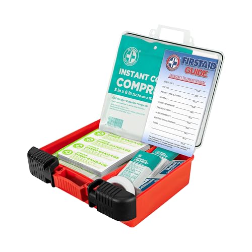 Be Smart Get Prepared OSHA/ANSI First Aid Kit - 10 Person, 100 Pieces - Designed for Home, Business, School, Industrial, and Restaurants - Compact & Portable - Image 3