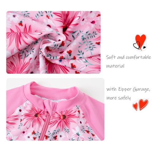 Image of Baby Girl Swimsuit Infant Rash Guard Swimwear Bathing Suit