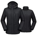 ➤Detailliertes Design für Komfort und Bequemlichkeit: Die vollständig verstellbare Kapuze, die je nach Bedarf abgenommen werden kann, an den Säumen und an den Bündchen ist so konzipiert, dass sie den Wind abhält und die Körperwärme abhält. Die Innenschlaufe mit Manschetten- und Kragenverschlüssen sorgt dafür, dass das Innenfutter an Ort und Stelle bleibt, wenn beide Jacken als eine getragen werden. Der hochwertige SBS-Frontreißverschluss hat einen Klettverschluss, der schlank und schlank ist.