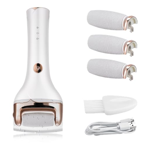 electric foot callus remover waterproof rechargeable pedicure tool foot scrubber wet amp dry use effectively removes hard skin amp calluses for smooth feet