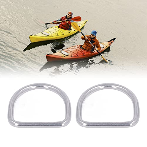 10 Pçs D Fivela Aço Inoxidável Anel Meio Redondo Acessório Sem Costura para Barco (40 * 37 * 5MM)