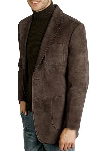 BGSD Men Steve 2-Button Suede Leather Blazer Sport Coat Jacket (Also available in Big and Tall and Short)3