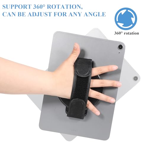 Tablet Stand with Hand Strap 360 Degree Rotating Sticky Tablet Stand Fastening Handle Grip with Adhesive Patch Multi-Angle Adjustable Universal Tablets Hand Strap Holder for All 7-11" Tablets by Hpmjz - Used condition - Image 6