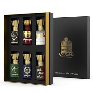 Adiil-qadri Assorted Luxury Alcohol Free Long Lasting Roll-On Attar Perfume Gift Set For Unisex (5.5 Ml Each)