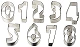 R&M International 1956 Mini Number Cookie Cutters, 9-Piece Set