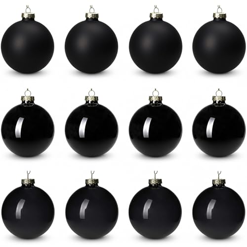 12pcs, 3.15' Glass Christmas Ball Ornaments, Large...