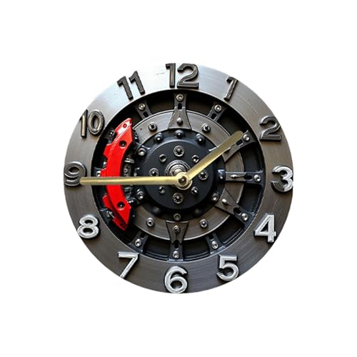 Reloj de pared analógico con diseño mecánico 25 cm miniatura 1