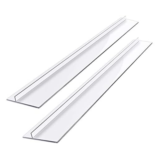 Yissone Silikonugn motspaltskydd 2 stycken kök lätt att rengöra och värmebeständig bredd lång påfyllningstätningar mellan spis tvättmaskin svart 50 cm