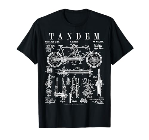 Cycling Cyclist Biker Bike Vintage Patent T-shirt
