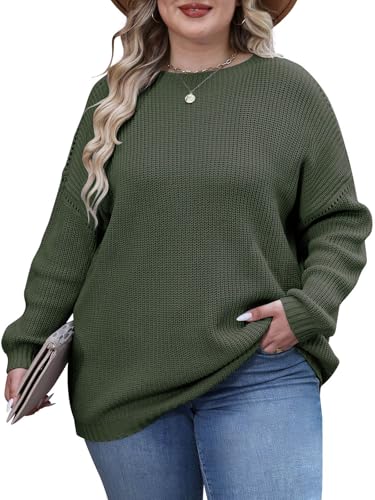 Gloria&Sarah Sweaters for Women Casual Knit Ribbed Pullover Tunic Tops Fall Winter Fashion Clothes S-3XL - Image 4