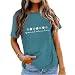 Teacher Shirt for Women Special Education Shirts Cute Teacher Life T-Shirt Funny Letter Graphic Tee Top