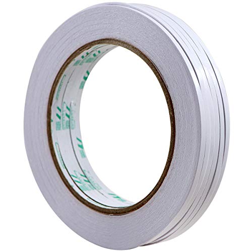 QCZKB Scrapbooking Supplies 6 Rolls 3mm x 25 Yards Double-Sided Adhesive Tape for Arts, Crafts, Photography, Scrapbooking, Card Making, Gift Wrapping & Office School Stationery Supplies