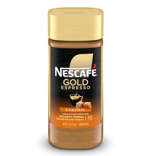Nescafe Gold Espresso Caramel Flavored Instant Coffee, 3.5 Oz 3.35 oz