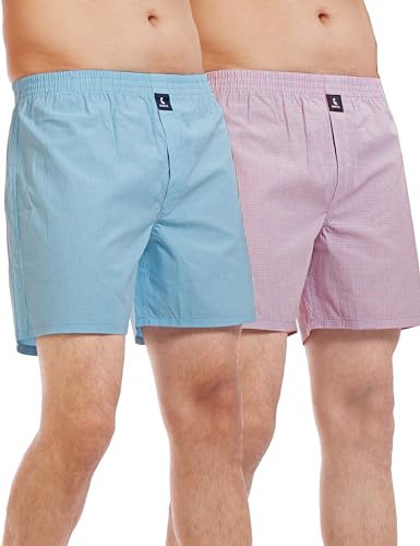 Benova ® Cotton Boxer Shorts for Men, Breathable, Comfortable & Lightweight (Pack of 2)