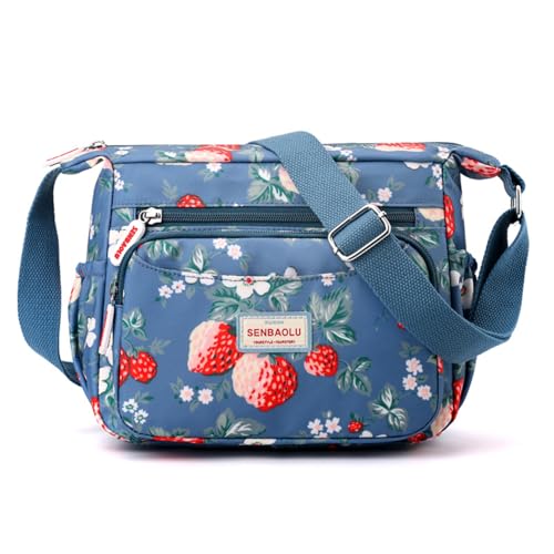 Sac à bandoulière multi-poches grande capacité imperméable pour femme