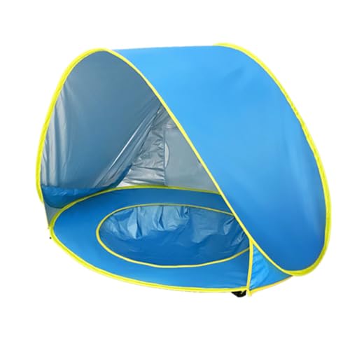 Tonlevo Pop-Up Baby Beach Tent with Pool, UV Protection Sun Shelter, 3-in-1 Canopy Design, Portable with Carrying Bag
