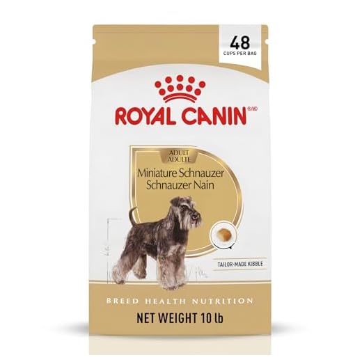 Royal Canin Breed Health Nutrition Miniature Schnauzer Adult Dry Dog Food, 10 lb Bag