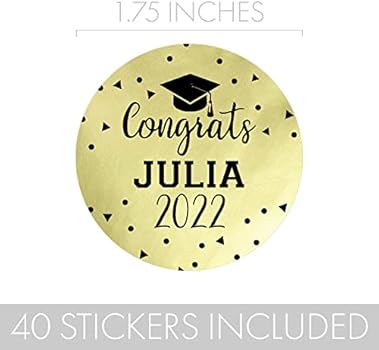 Personalized graduation favor labels