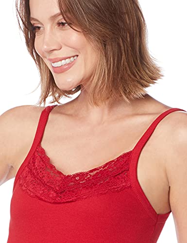 Regata Ribana Com Renda, Malwee, Feminino, Vermelho, M