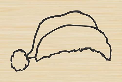 Santa Hat Rubber Stamp by DRS Designs - Made in USA