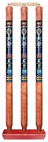 Wooden Cricket Stumps/Wickets with Bails and Wicket Stand (Silver Orange, Full Size) (B091YXN3BS) Amazon Price History, Amazon Price Tracker
