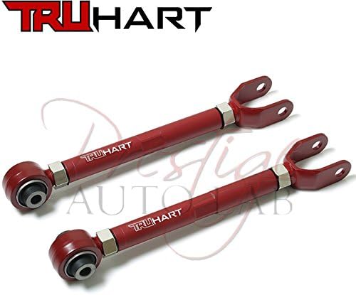 Truhart for 370Z and G37 FRONT+ REAR Upper Camber Arm Suspension Alignment Set Red Control Performance Racing