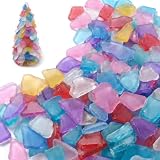 Jetec Sea Glass for Crafts Pieces Decor Flat...