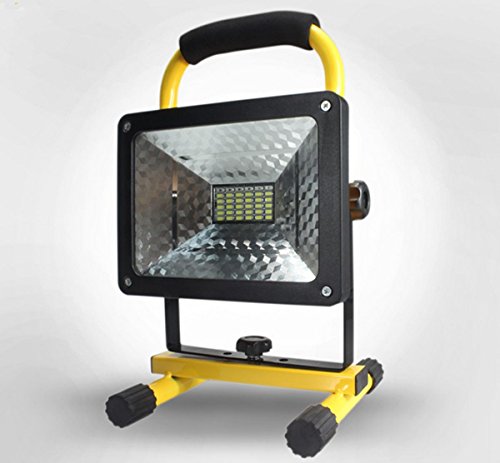 (Updated Version) 2400 lumens, 50 Watts, 36 LED. Heavy Duty LED Flood/Shop Light, Portable Rechargeable Cordless LED Work Light Flood Light Durable Emergency Light Newly Design Battery Cover Stronger! - Thumbnail 4