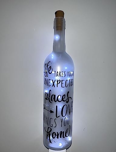 Illuminated Decorative Wine Bottle for Stylish Home Decor and Ambient Lighting