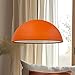 Produktbild bamyum Lipeo Pendelleuchte Matte Orange Ø50 cm Lampenschirm Groß Hängelampe, Hängelampe Esstisch Modern, Lampe Wohnzimmer, Hängeleuchte Orange, Pendelleuchte Retro, Küchenlampe, Esszimmerlampe