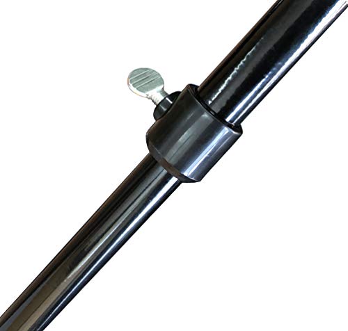 KingCarp - 2.5m Span Fishing Umbrella Waterproof Adjustable Height 1m to 2m Dark Green with Zip On Sheet and PVC Viewing Panels and Carry Bag [25-1271]