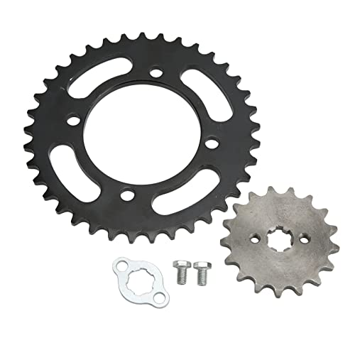 Kit de Pignon de Chaîne 420, 155 mm, 37T Avant, 17T Arrière, Universel pour Dirt Bikes, Mini Motos, ATV, Go Kart
