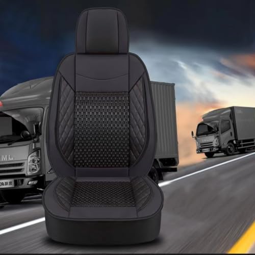 Housses de siège Avant Camion pour Renault T C D K Master Trucks E-Tech,Noir/Rouge/Marron/Bleu Couverture Couvre Protection siège Cuir Maille Respirant...