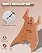 Leo Jaymz DIY Electric Guitar Kits with Mahogany Body and Maple Neck - Laurel Wood Fingerboard and All Components Included (BC)
