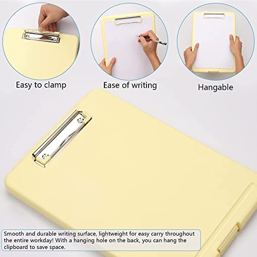 Image of oddpod Praise A4 Clip Pad /Clipboard with Storage Case for Paper and Document Storage 83002 (Yellow)