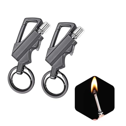 Encendedor permanente con abrebotellas llavero metálico 2 unidades miniatura 1