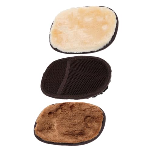 WOFASHPURET 3 Piezas Guantes para Pulir Cuero de Imitación Lana Suave para Limpieza y Brillo Eficaz de Zapatos Cuero Cómodos y Fáciles de Usar Casa Oficina y Coche