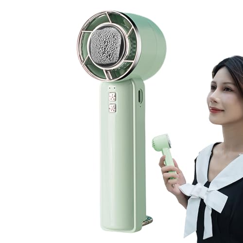 Ventilador de Mano Recargable - Ventilador Eléctrico Portátil - 2000mAh Potente Y Silencioso Con 5 Velocidades Para Festivales, Viajes, Camping, Exteriores, Hogar Y Conciertos