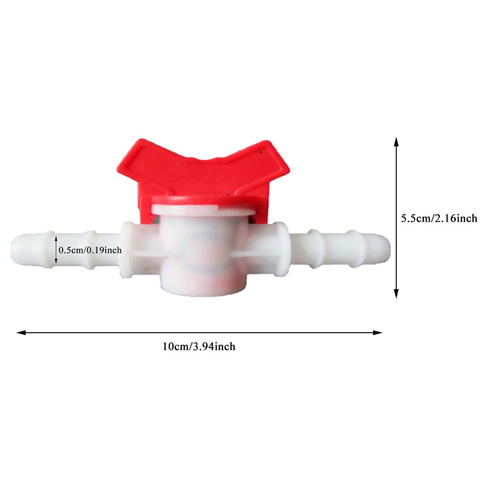2 Pièces Régulateur Pompe à Eau, 10 mm Connecteur Rapide Régulateur de Débits Pompe à Eau Vannes d'Arrêt Droites Valve Interrupteur Débit D'eau pour Tuyau
