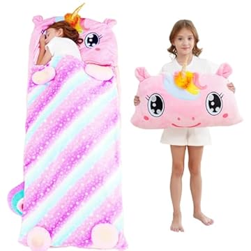 youth sleeping bag with pillow