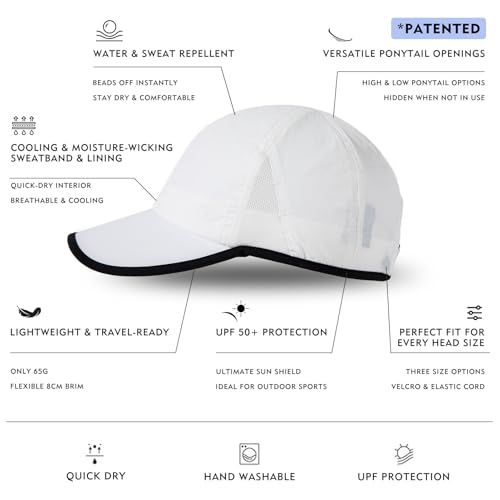 Image of TOP-EX ChicPony UPF 50+ Cooling High Ponytail Baseball Cap for Women