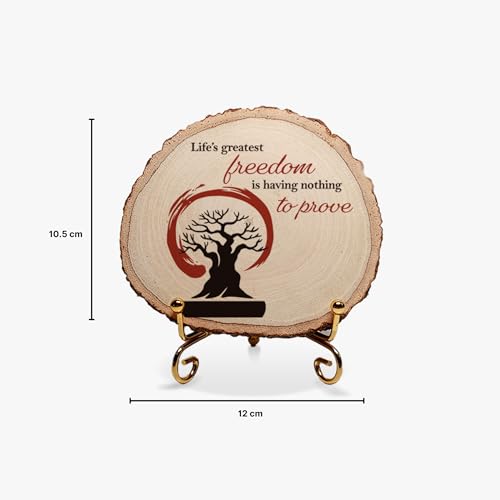 Image of MOTIVATIONAL GIFTS Freedom Wooden Motivational Quotes Table Decorative Gifts Wood Showpiece For Office Table Living Room