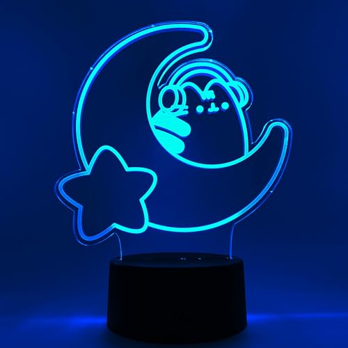 Veilleuse Pusheen Moon Anime LED pour une ambiance de chambre cosy